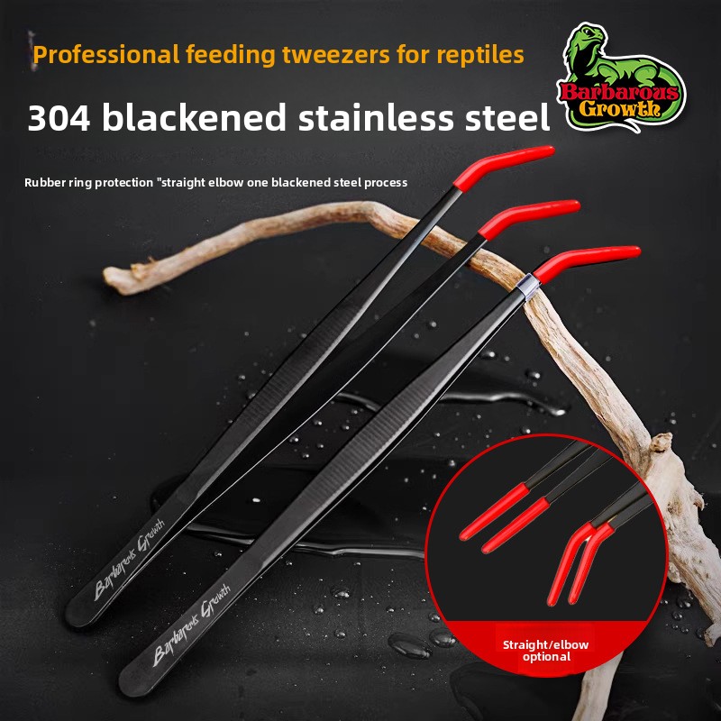 Feeding Tong Stainless - BarbarousGrowth Pinces d'alimentation pour reptiles et