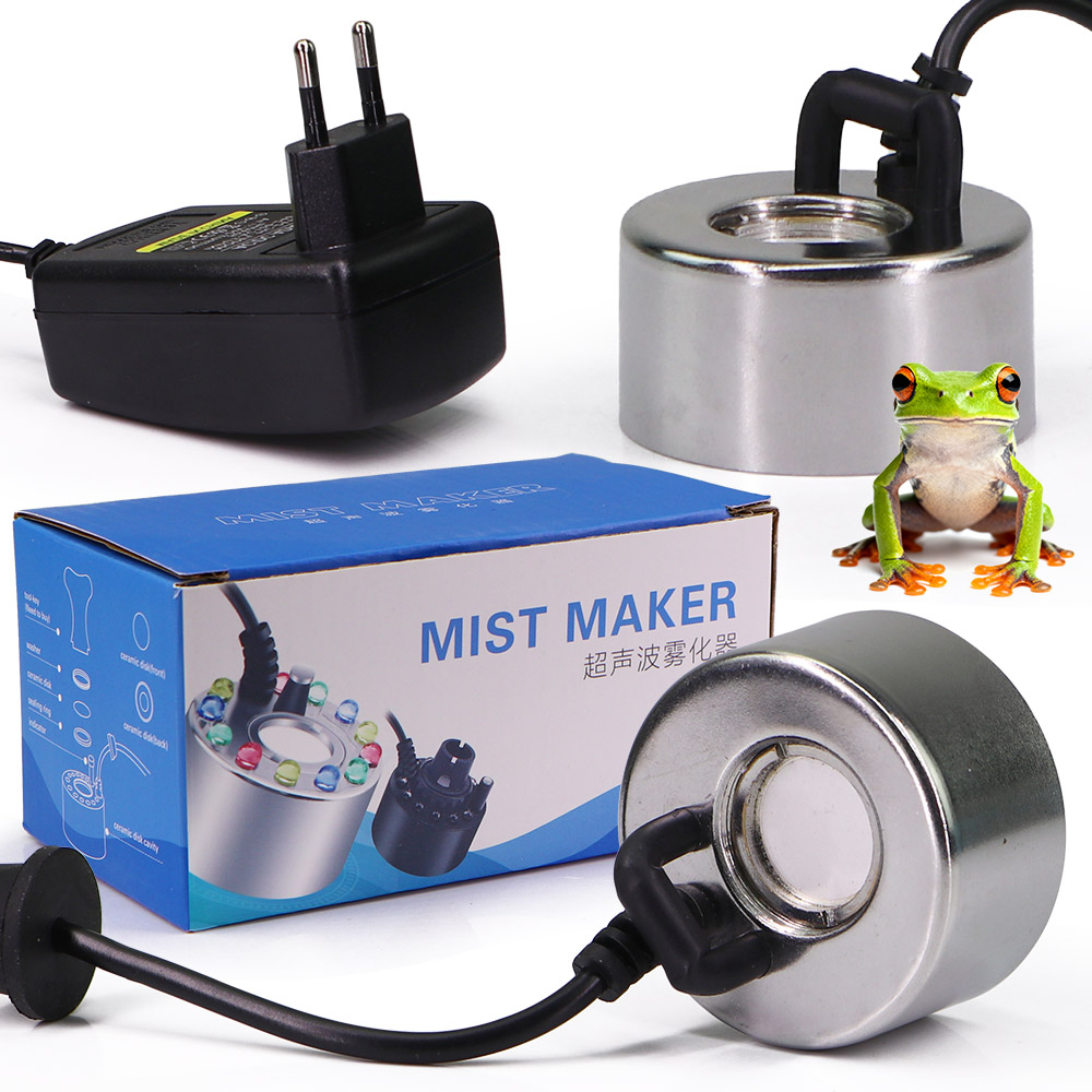 Terrarium Fogger Ultrasonic - Brumisateur ultrasonique avec capteur d'eau, tête