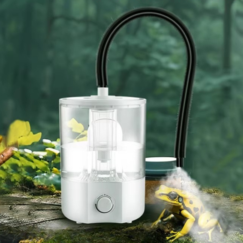 Terrarium Fogger Ultrasonic - Humidificateur pour reptiles, réglable, silencieux, grande