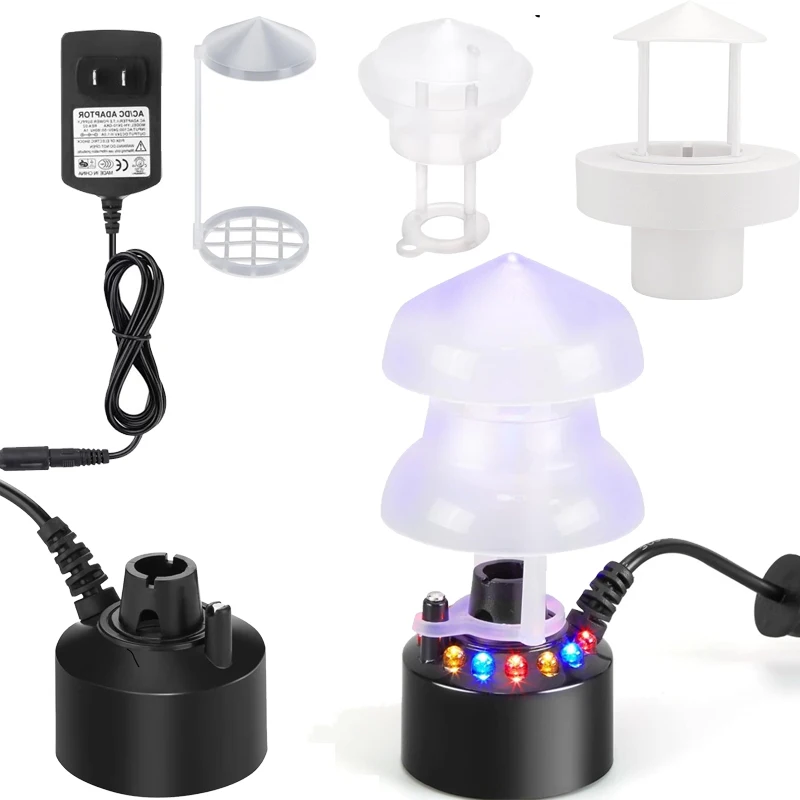Terrarium Fogger Ultrasonic - Atomiseur ultrasonique, brumisateur, fontaine d'eau, étang,