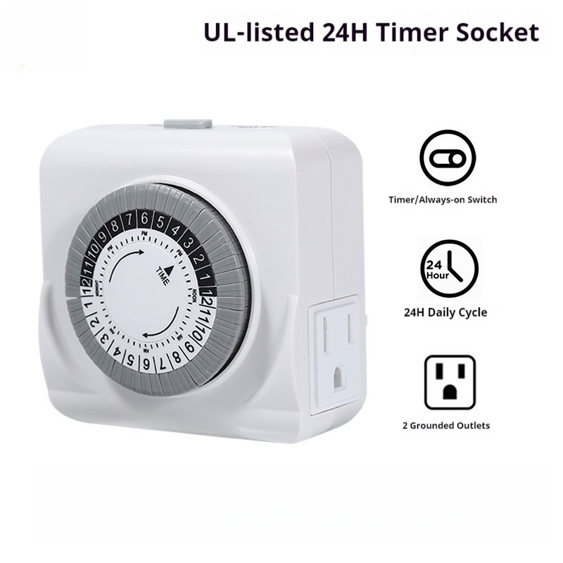 Timer Dual Outlet - Prise de synchronisation mécanique à deux