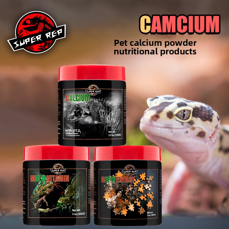 Vitamin D3 Reptile - SuperRep Reptile Calcium Pro-Vitamine et mélange