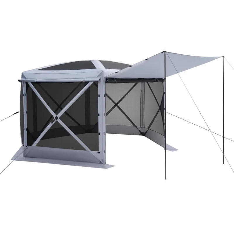 Tente gazebo à 6 côtés 12x12 p - Screen Top Mesh avis et prix