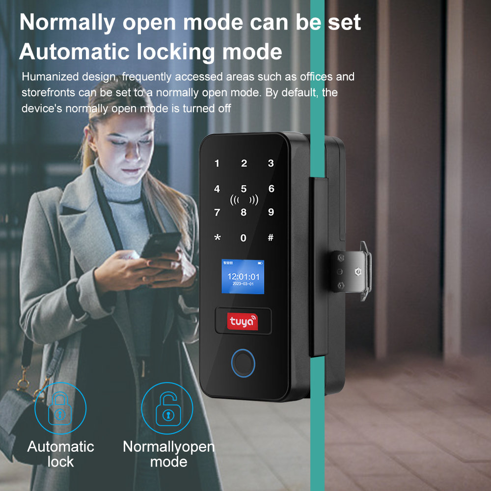 Serrure de porte intelligente  - Glass Door Hinge avis et prix