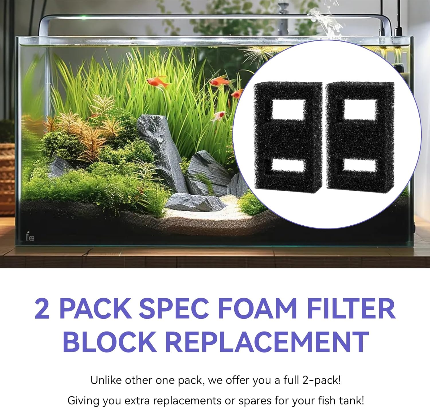 Bloc de filtre en mousse compa - Fluval Aquarium Spec avis et prix